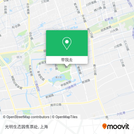 光明生态园售票处地图