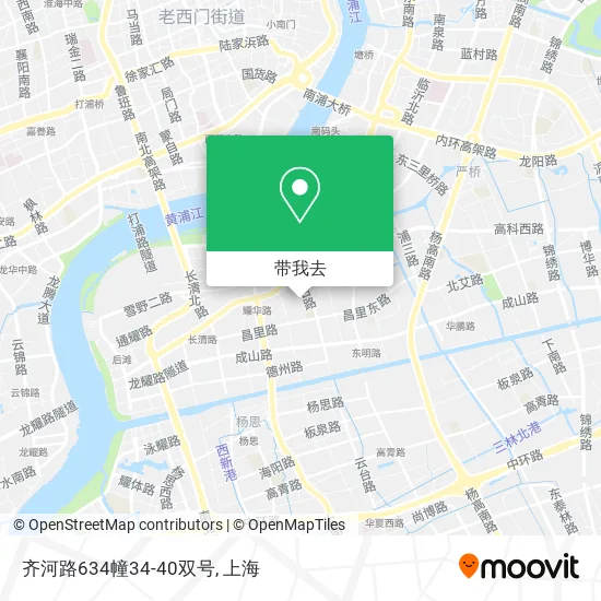 齐河路634幢34-40双号地图