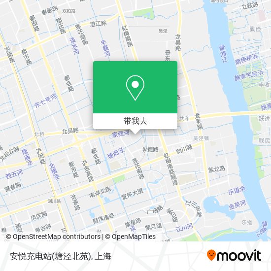 安悦充电站(塘泾北苑)地图