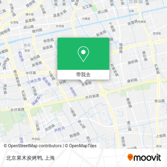 北京果木炭烤鸭地图