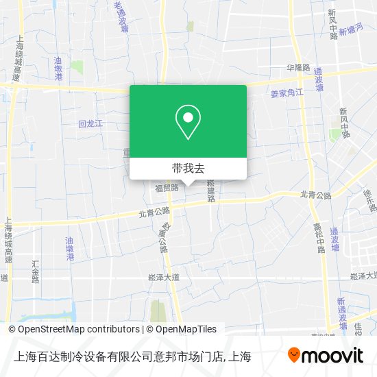 上海百达制冷设备有限公司意邦市场门店地图