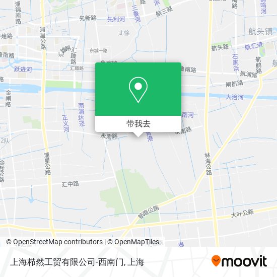 上海栉然工贸有限公司-西南门地图