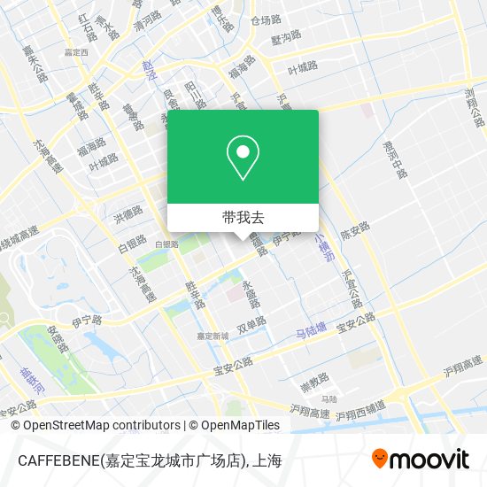 CAFFEBENE(嘉定宝龙城市广场店)地图