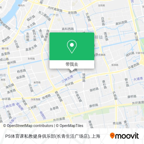 PS体育课私教健身俱乐部(长青生活广场店)地图
