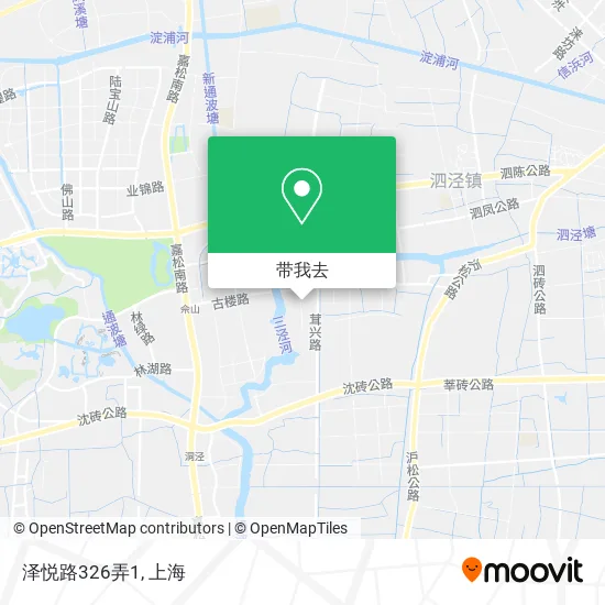 泽悦路326弄1地图
