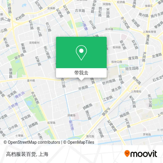 高档服装百货地图