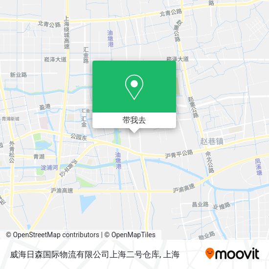 威海日森国际物流有限公司上海二号仓库地图