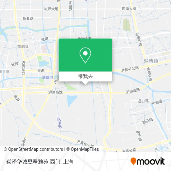 崧泽华城昱翠雅苑-西门地图