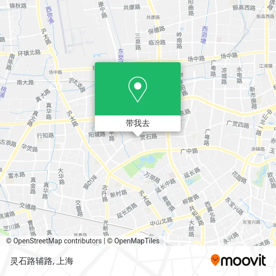 灵石路辅路地图