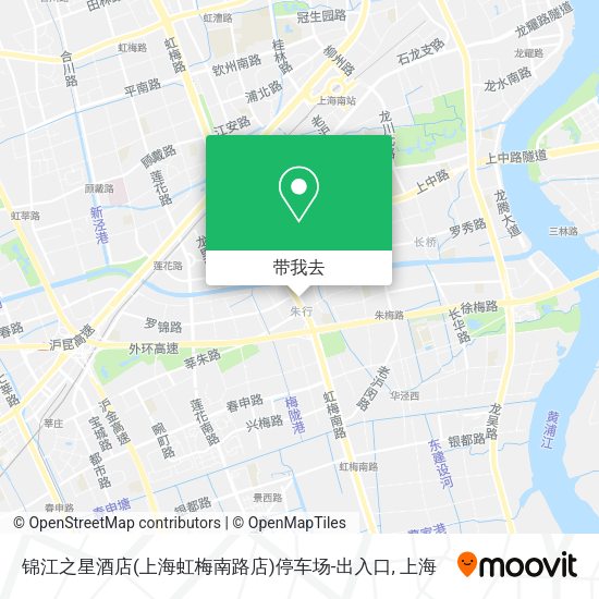 锦江之星酒店(上海虹梅南路店)停车场-出入口地图