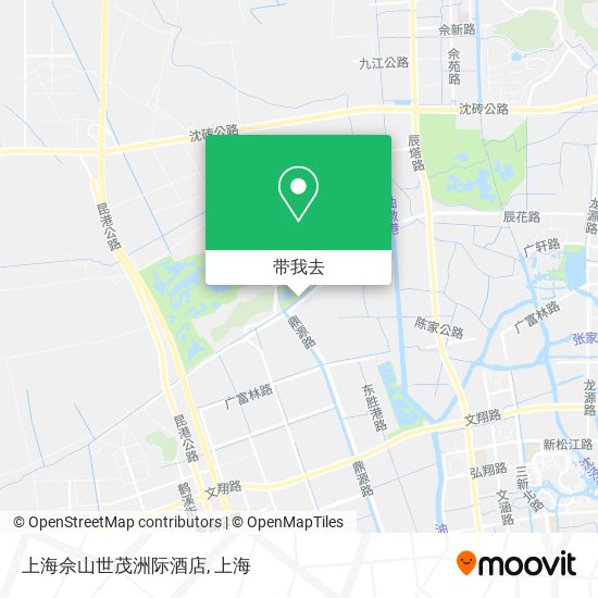 上海佘山世茂洲际酒店地图