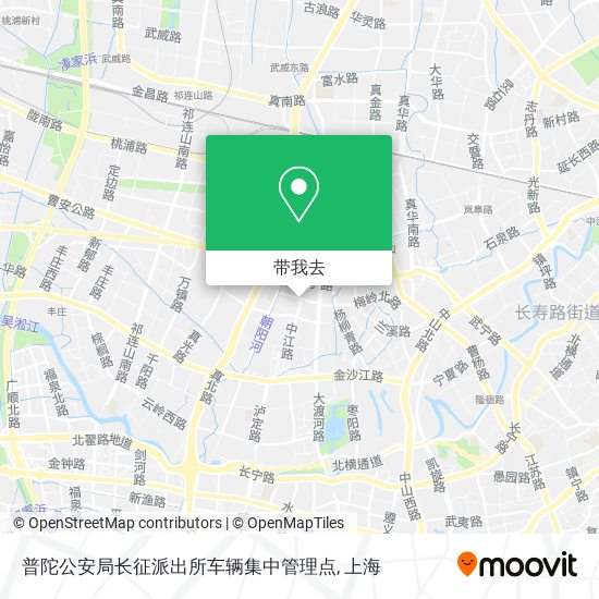 普陀公安局长征派出所车辆集中管理点地图