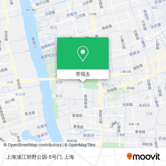 上海浦江郊野公园-5号门地图
