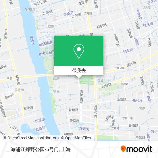 上海浦江郊野公园-5号门地图