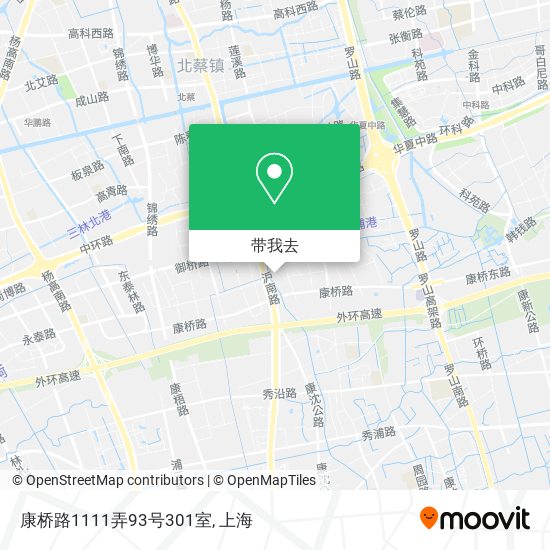 康桥路1111弄93号301室地图