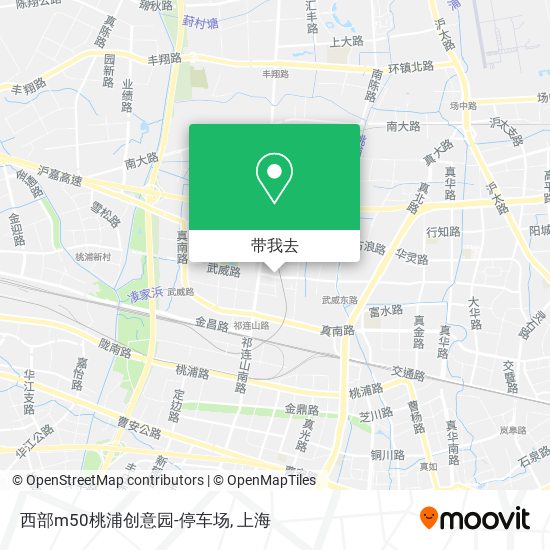 西部m50桃浦创意园-停车场地图
