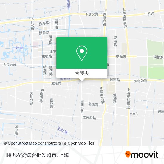 鹏飞农贸综合批发超市地图