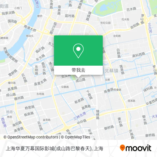 上海华夏万幕国际影城(成山路巴黎春天)地图