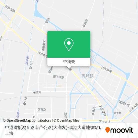 申港3路(鸿音路南芦公路(大润发)-临港大道地铁站)地图