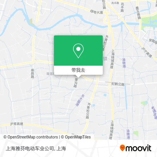上海雅芬电动车业公司地图