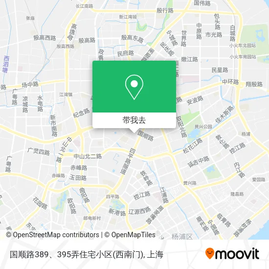 国顺路389、395弄住宅小区(西南门)地图