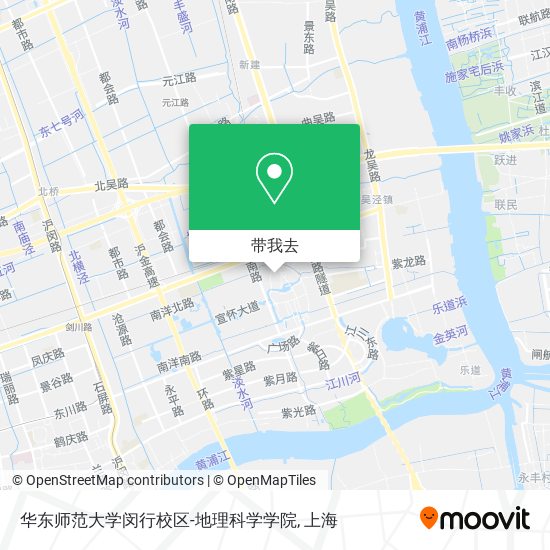 华东师范大学闵行校区-地理科学学院地图