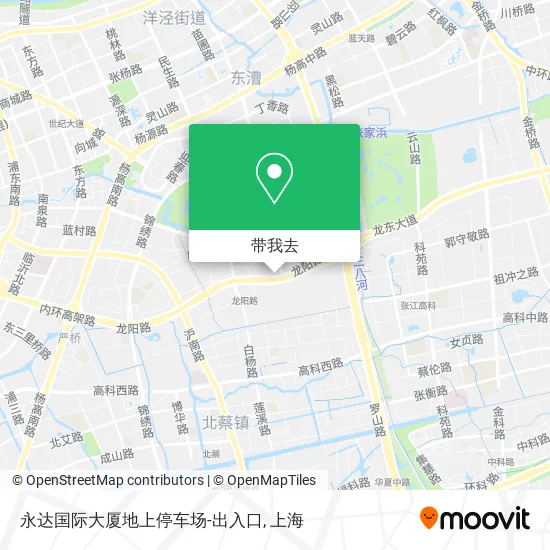 永达国际大厦地上停车场-出入口地图