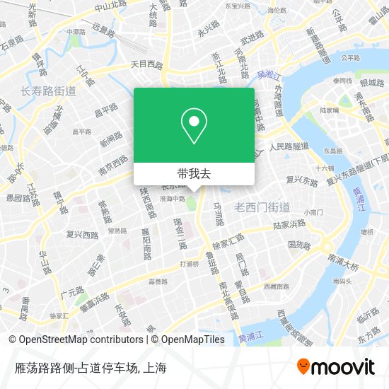雁荡路路侧-占道停车场地图