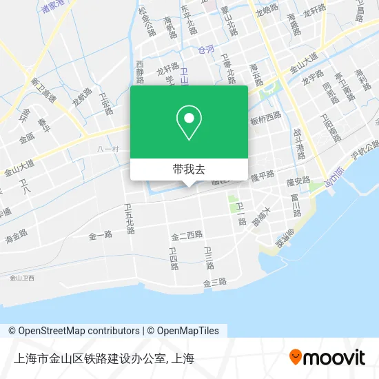 上海市金山区铁路建设办公室地图