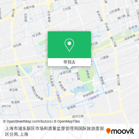 上海市浦东新区市场和质量监督管理局国际旅游度假区分局地图