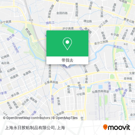 上海永日胶粘制品有限公司地图