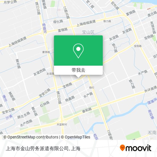 上海市金山劳务派遣有限公司地图