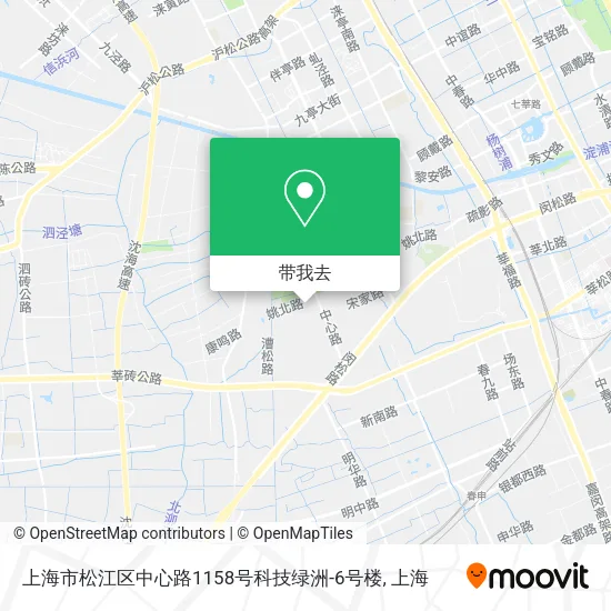 上海市松江区中心路1158号科技绿洲-6号楼地图