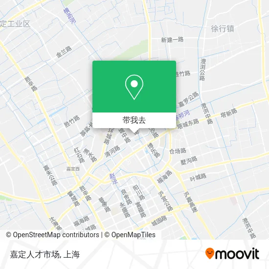 嘉定人才市场地图
