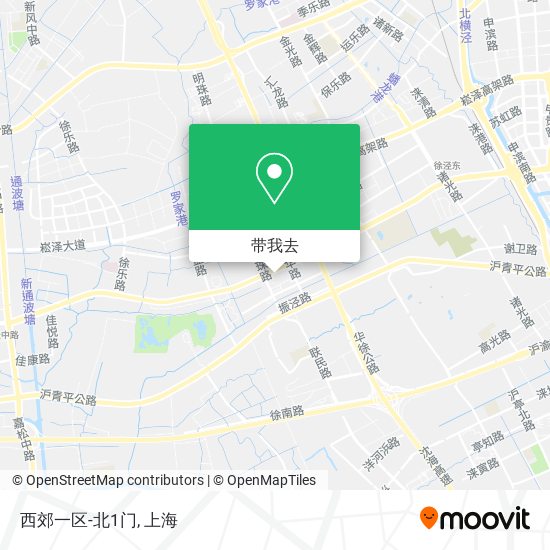 西郊一区-北1门地图
