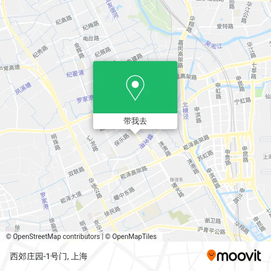 西郊庄园-1号门地图