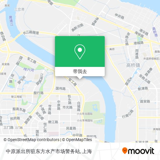 中原派出所驻东方水产市场警务站地图