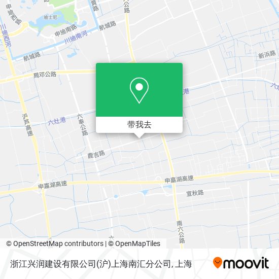 浙江兴润建设有限公司(沪)上海南汇分公司地图