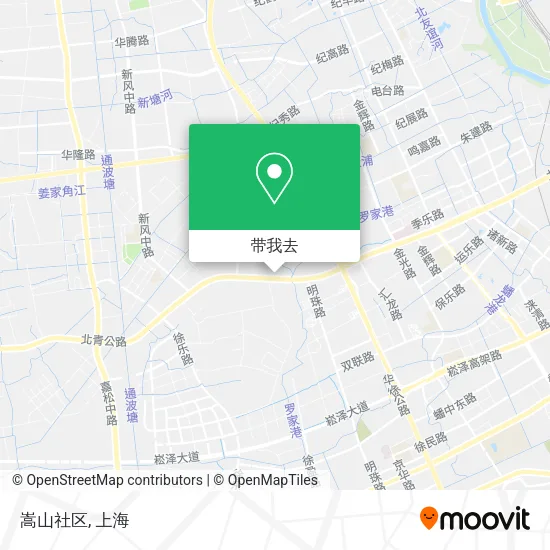 嵩山社区地图