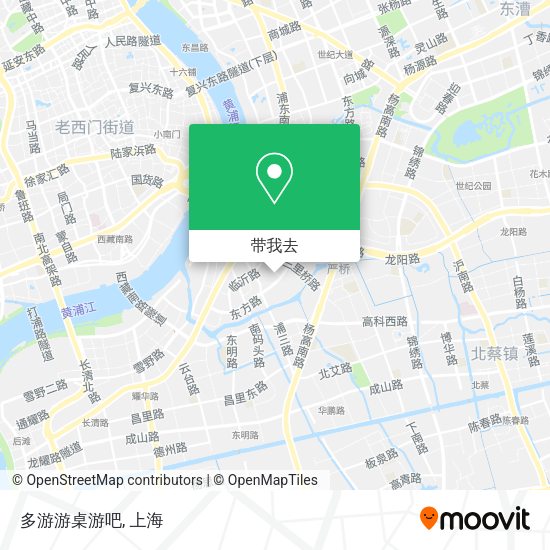 多游游桌游吧地图