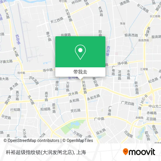 科裕超级指纹锁(大润发闸北店)地图