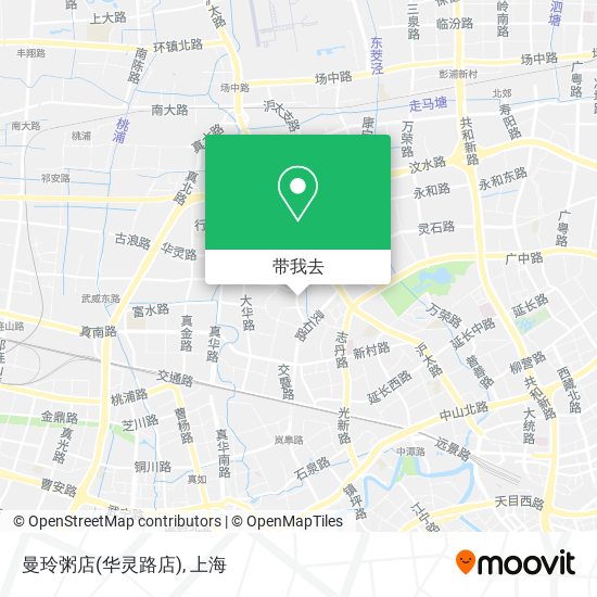 曼玲粥店(华灵路店)地图