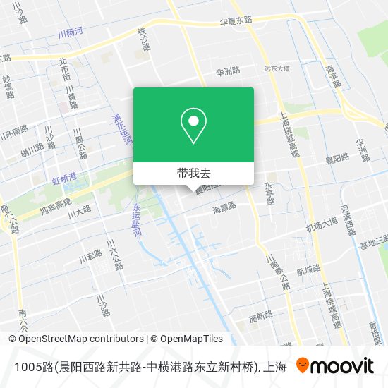 1005路(晨阳西路新共路-中横港路东立新村桥)地图