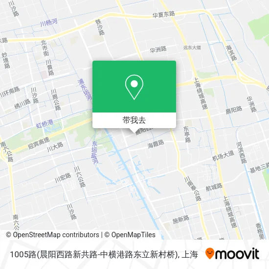 1005路(晨阳西路新共路-中横港路东立新村桥)地图