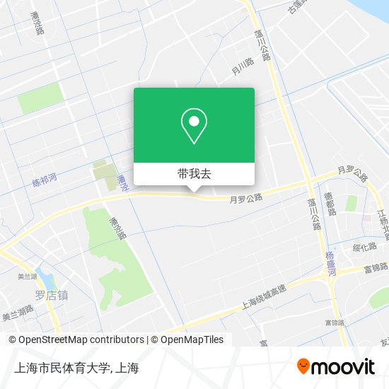 上海市民体育大学地图