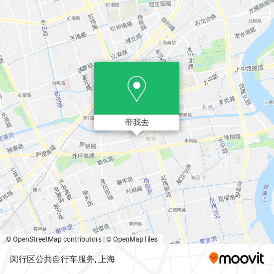 闵行区公共自行车服务地图