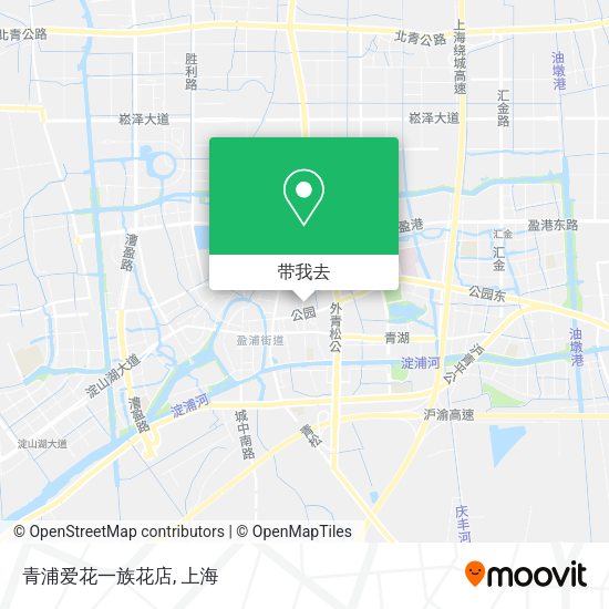 青浦爱花一族花店地图