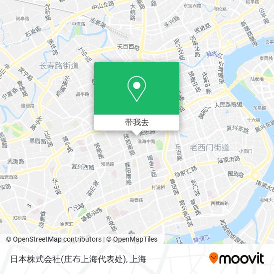 日本株式会社(庄布上海代表处)地图