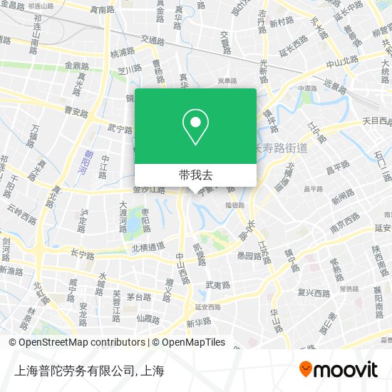 上海普陀劳务有限公司地图
