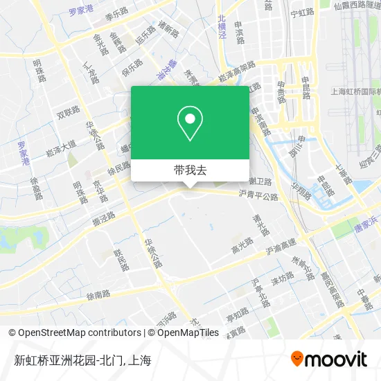新虹桥亚洲花园-北门地图